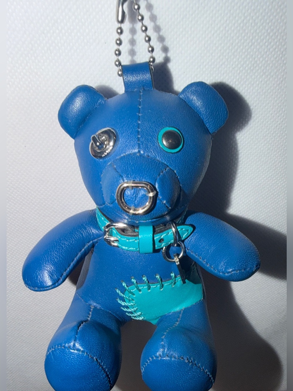 Coach Ace Star Teddy Bear Charm. Leather Limited Edition